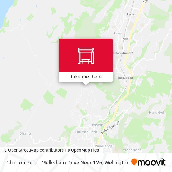 Churton Park - Melksham Drive Near 125 map