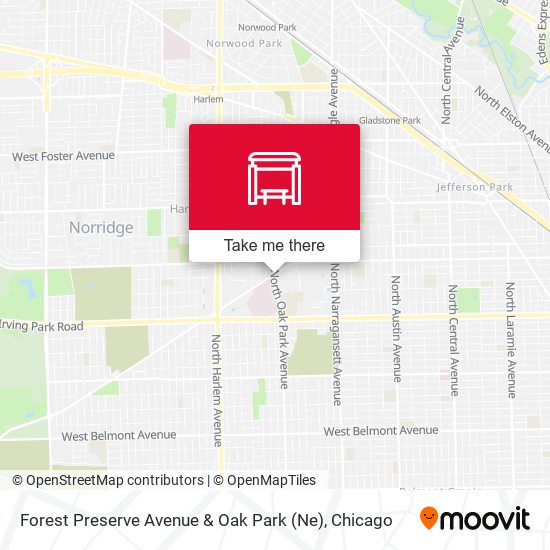 Forest Preserve Avenue & Oak Park (Ne) map