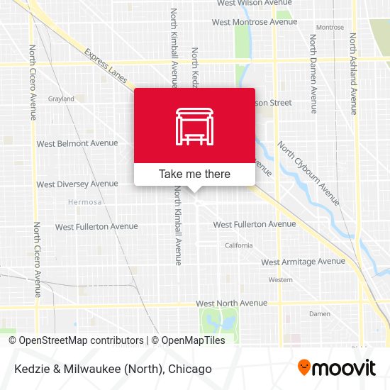 Mapa de Kedzie & Milwaukee (North)