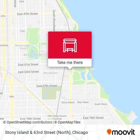 Stony Island & 63rd Street (North) map