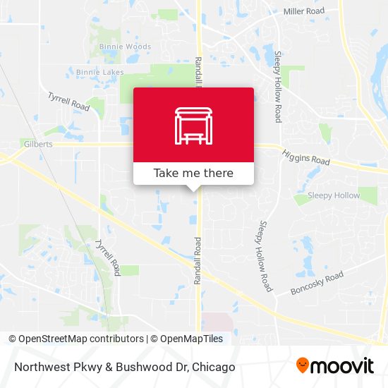 Northwest Pkwy & Bushwood Dr map
