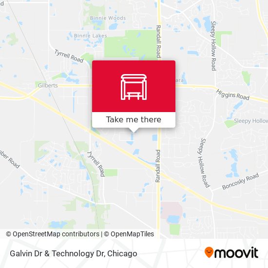 Galvin Dr & Technology Dr map