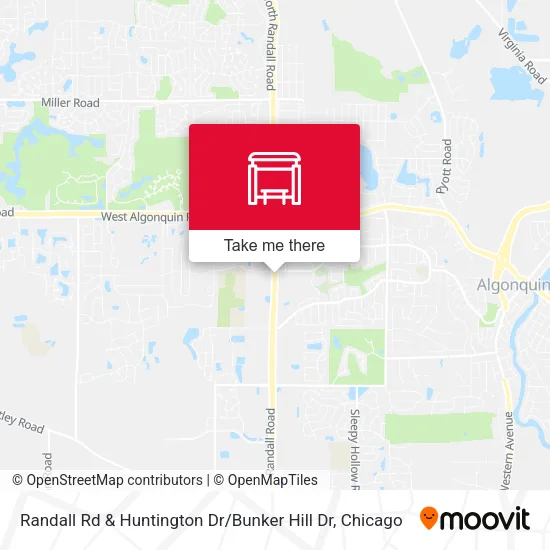 Randall Rd & Huntington Dr / Bunker Hill Dr map