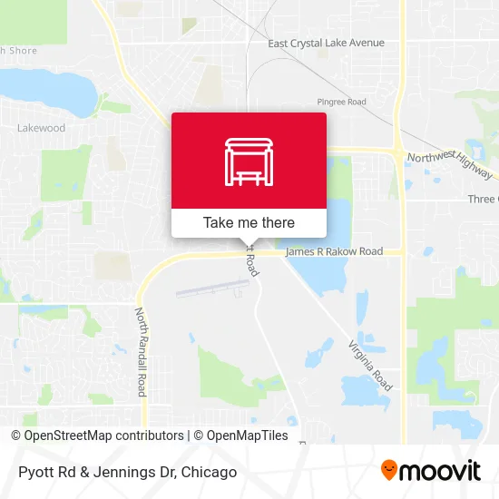 Pyott Rd & Jennings Dr map