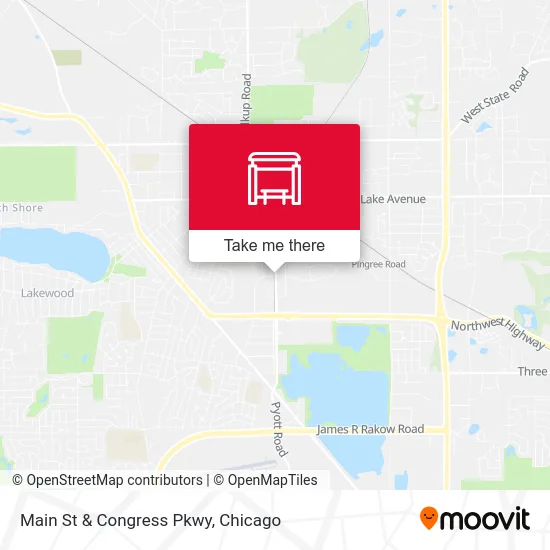 Main St & Congress Pkwy map