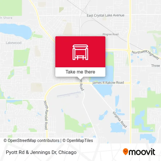 Pyott Rd & Jennings Dr map