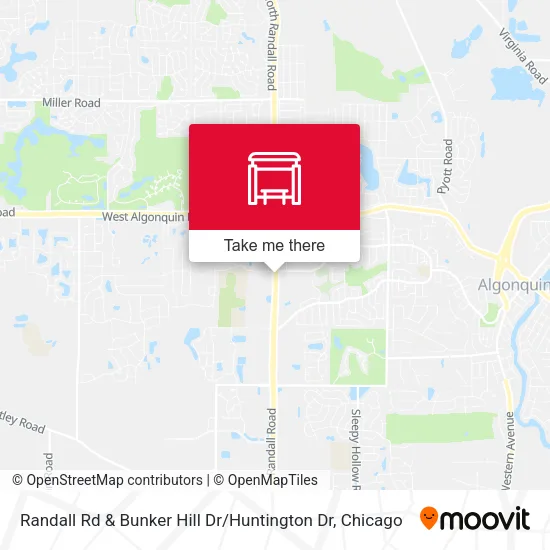 Randall Rd & Bunker Hill Dr / Huntington Dr map