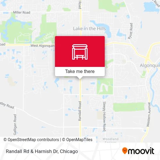 Randall Rd & Harnish Dr map