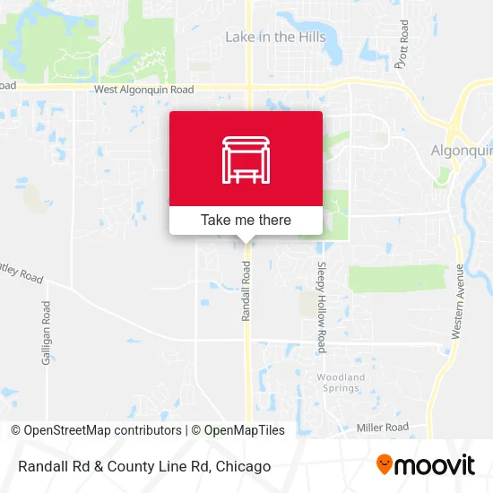 Mapa de Randall Rd & County Line Rd