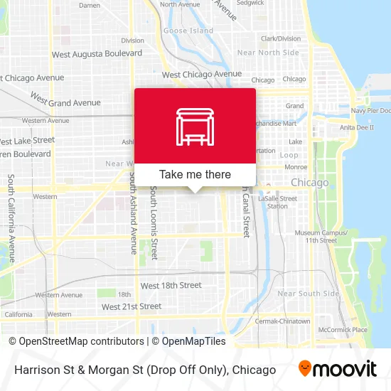 Harrison St & Morgan St (Drop Off Only) map