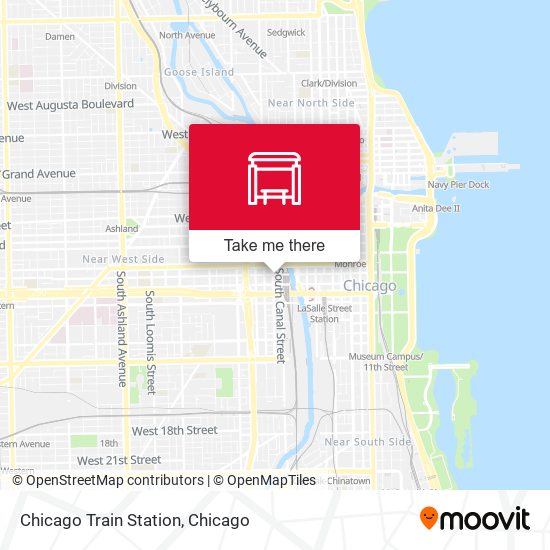 Mapa de Chicago Train Station
