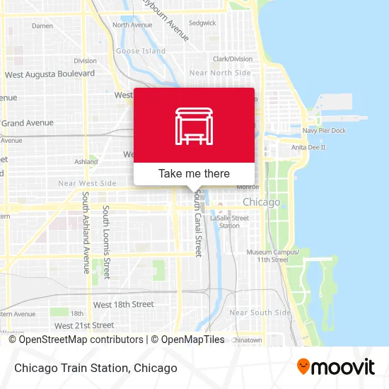 Chicago Train Station map