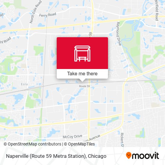 Naperville (Route 59 Metra Station) map