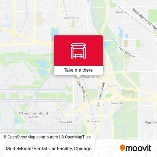 Multi-Modal / Rental Car Facility map
