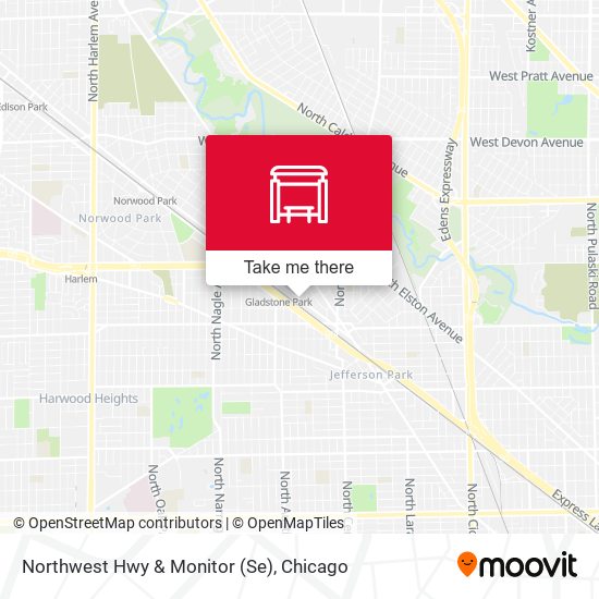 Northwest Hwy & Monitor (Se) map