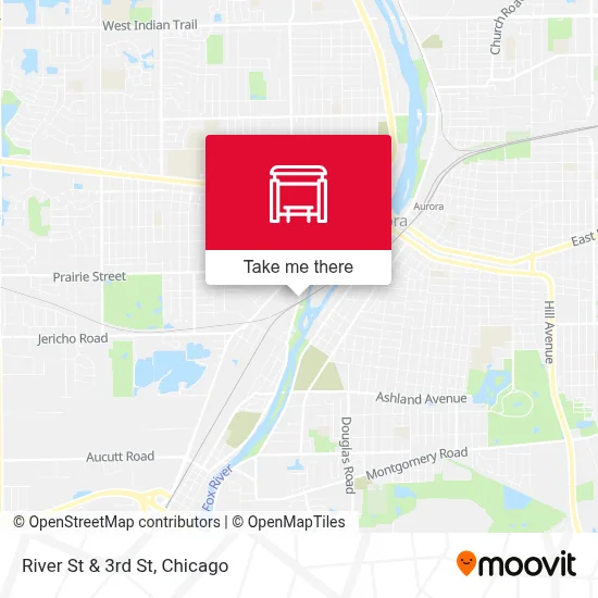 River St & 3rd St map