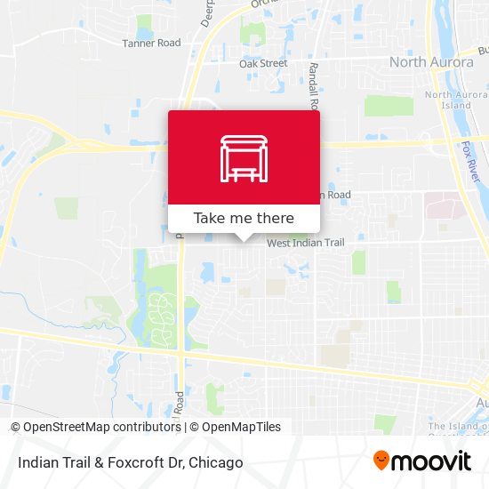 Mapa de Indian Trail & Foxcroft Dr