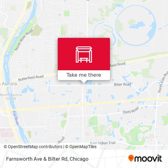 Farnsworth Ave & Bilter Rd map