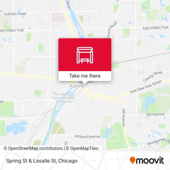 Spring St & Lasalle St map