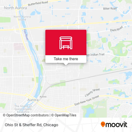 Ohio St & Sheffer Rd map