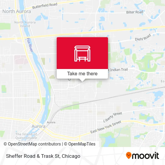 Sheffer Road & Trask St map