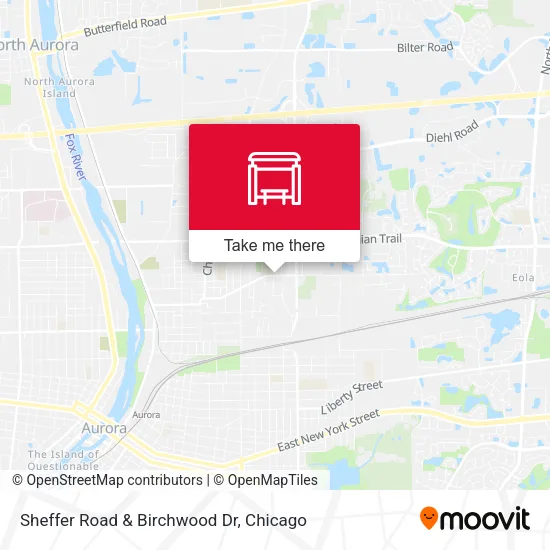 Sheffer Road & Birchwood Dr map