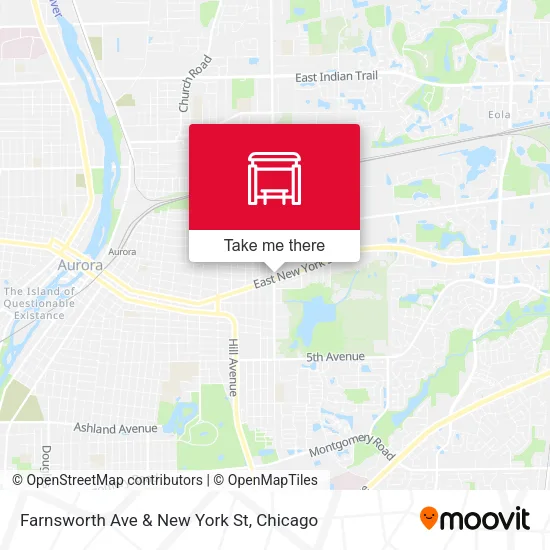 Farnsworth Ave & New York St map