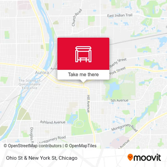 Ohio St & New York St map