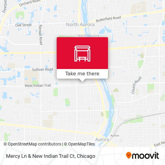 Mercy Ln & New Indian Trail Ct map