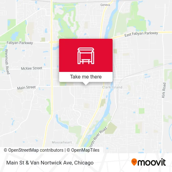 Main St & Van Nortwick Ave map