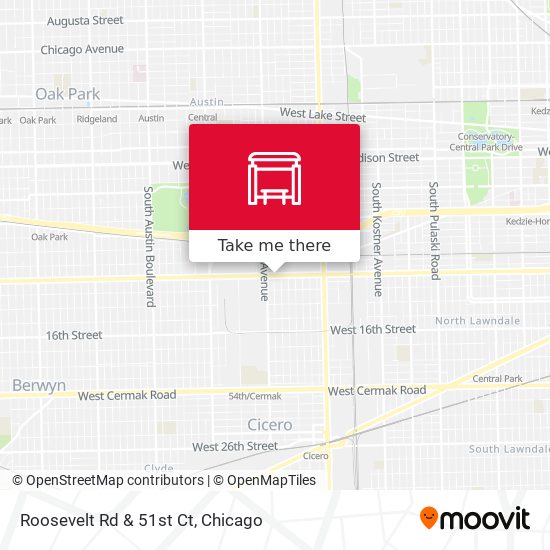 Roosevelt Rd & 51st Ct map