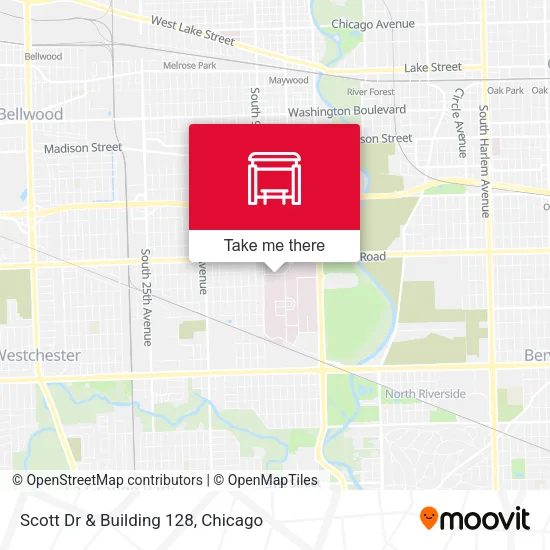 Scott Dr & Building 128 map