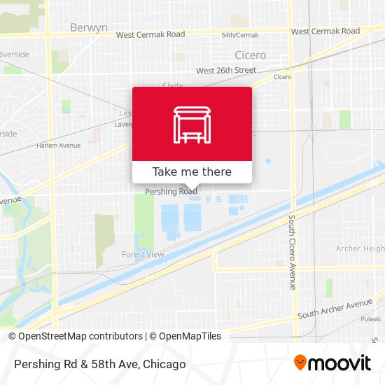 Pershing Rd & 58th Ave map