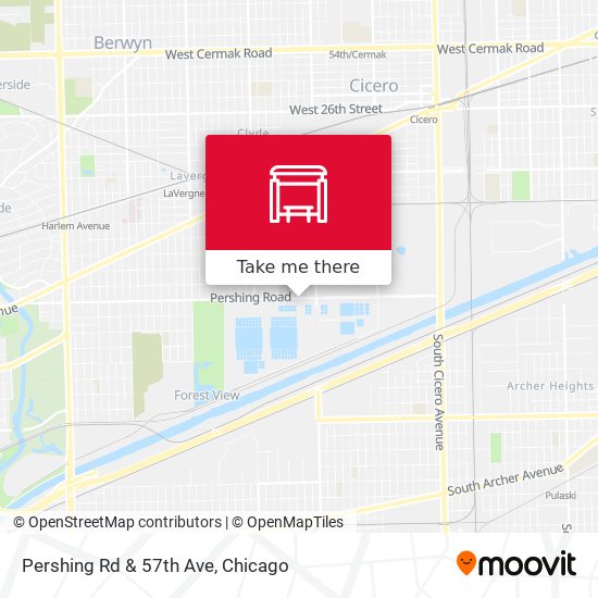 Mapa de Pershing Rd & 57th Ave