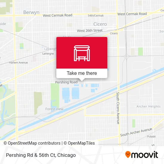 Pershing Rd & 56th Ct map