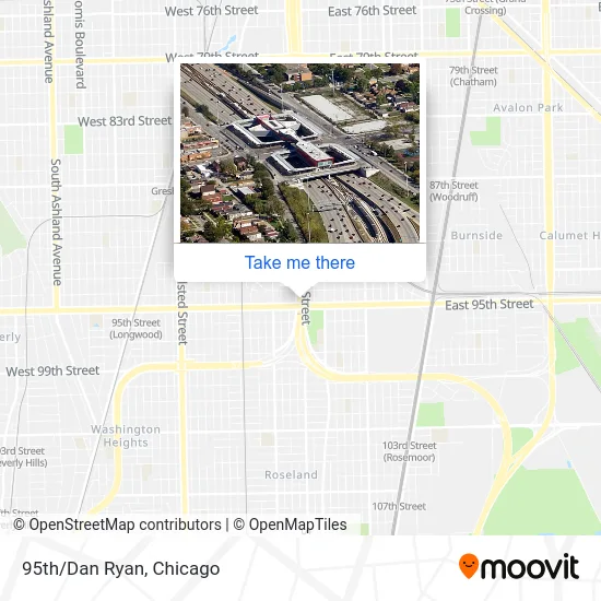 95th/Dan Ryan map