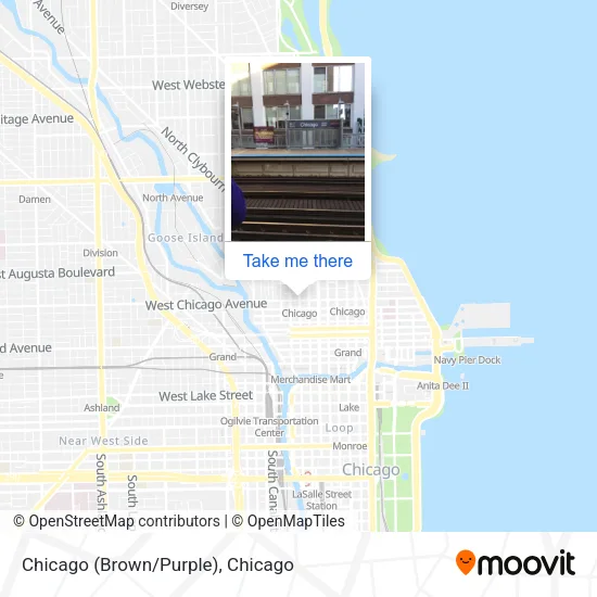 Mapa de Chicago (Brown/Purple)