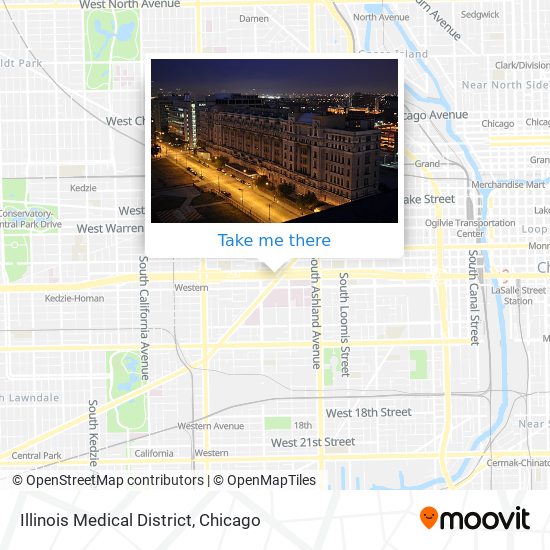 Mapa de Illinois Medical District
