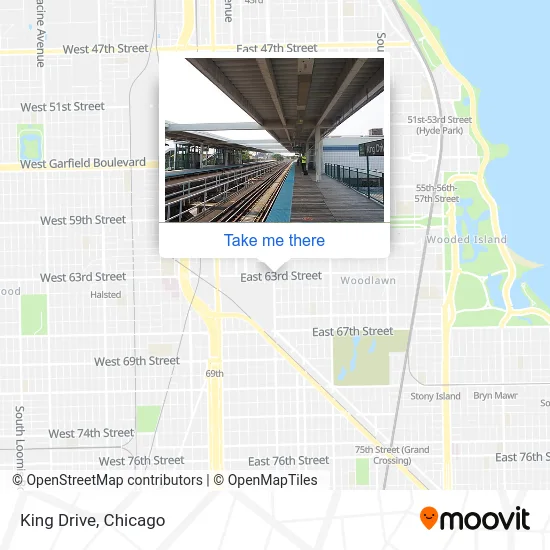 King Drive map