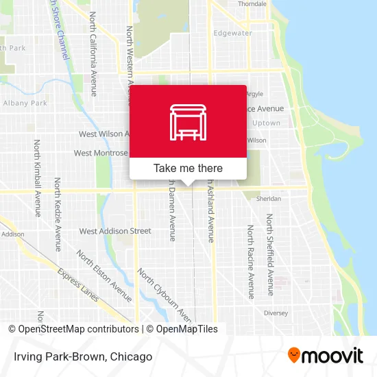 Irving Park-Brown map