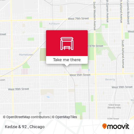 Kedzie & 92 map