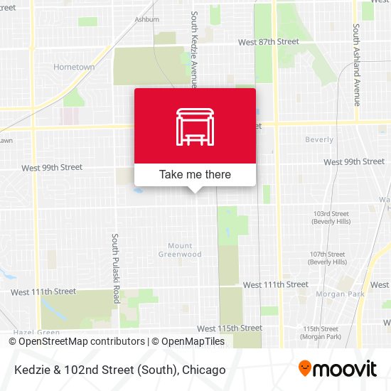 Kedzie & 102nd Street (South) map