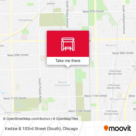 Kedzie & 103rd Street (South) map