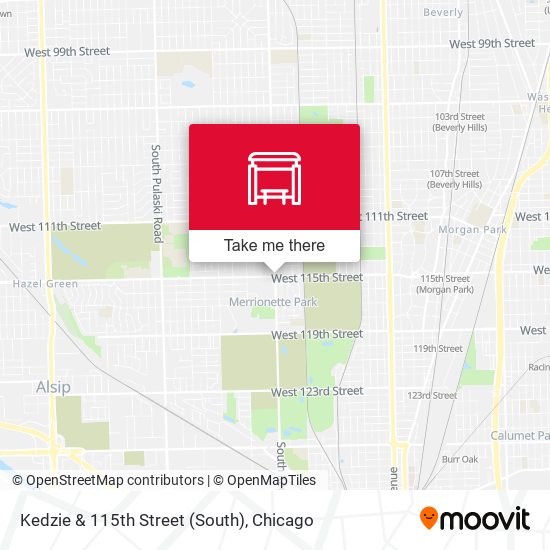 Mapa de Kedzie & 115th Street (South)