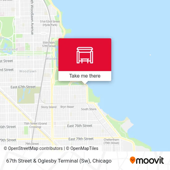67th Street & Oglesby Terminal (Sw) map