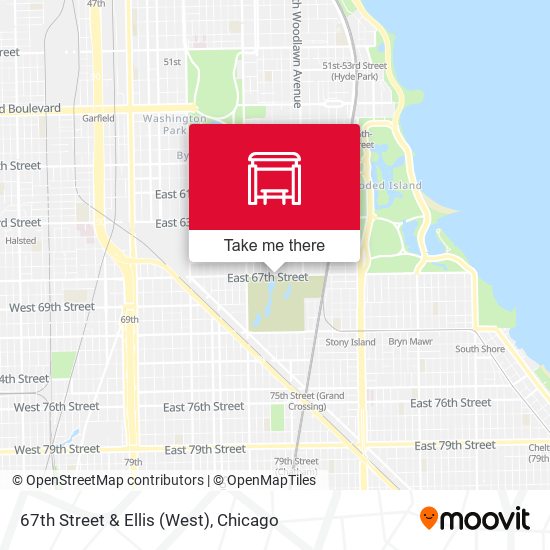 67th Street & Ellis (West) map