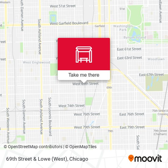 69th Street & Lowe (West) map