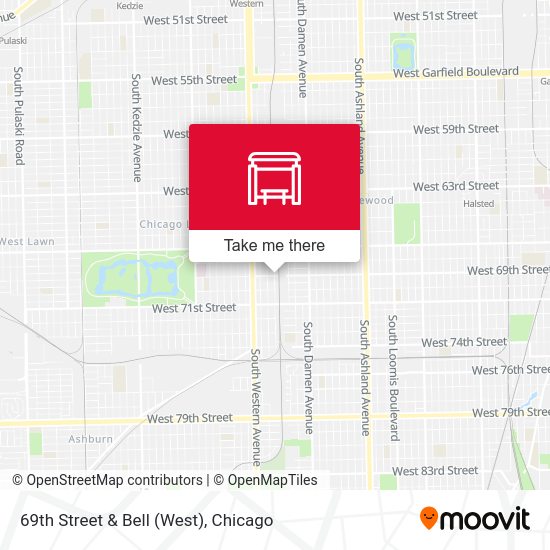Mapa de 69th Street & Bell (West)