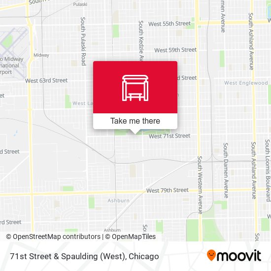 71st Street & Spaulding (West) map