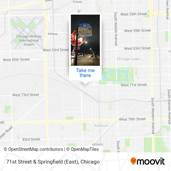 71st Street & Springfield (East) map